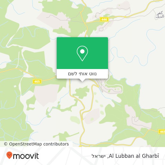 מפת Al Lubban al Gharbī