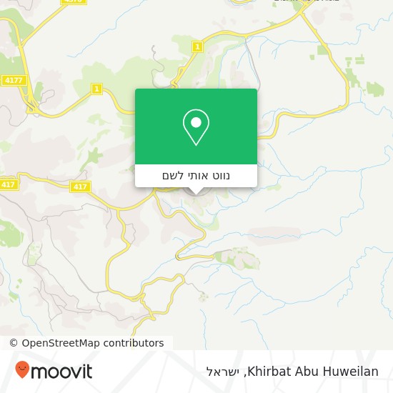 מפת Khirbat Abu Huweilan