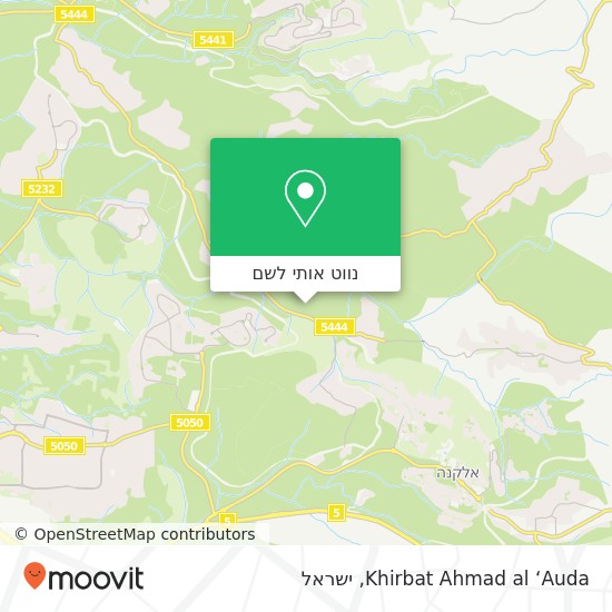 מפת Khirbat Ahmad al ‘Auda