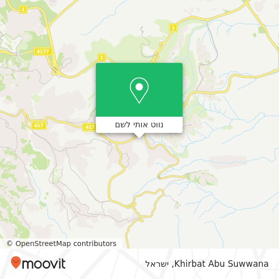מפת Khirbat Abu Suwwana