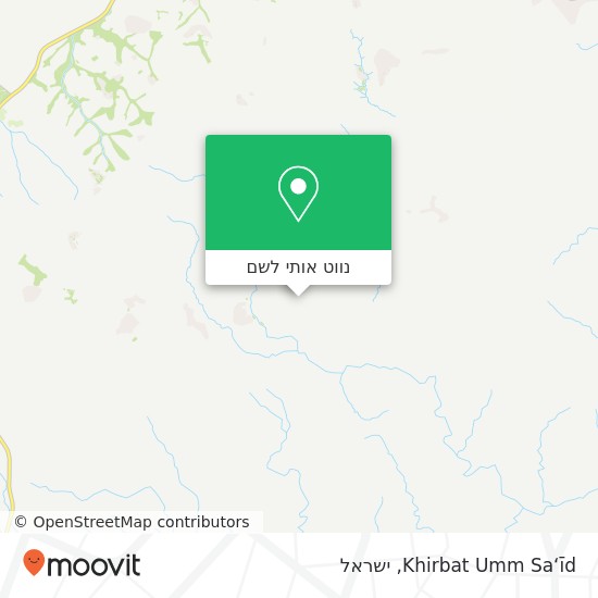 מפת Khirbat Umm Sa‘īd