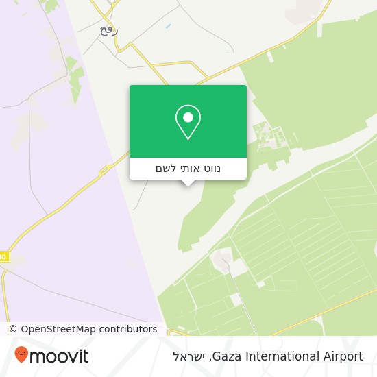 מפת Gaza International Airport