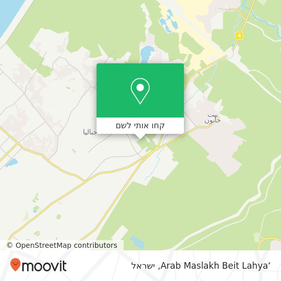 מפת ‘Arab Maslakh Beit Lahya
