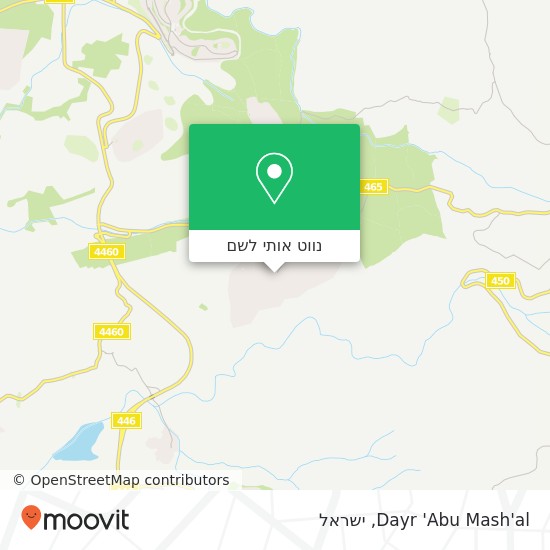 מפת Dayr 'Abu Mash'al