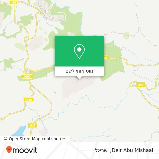 מפת Deir Abu Mishaal