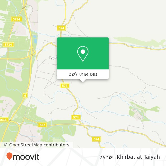 מפת Khirbat at Taiyah