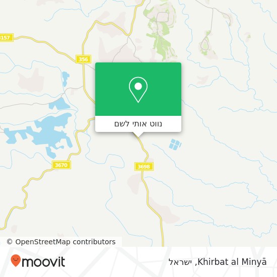 מפת Khirbat al Minyā