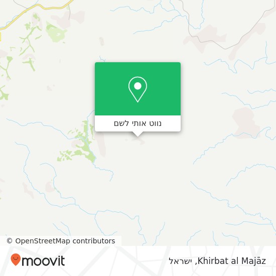 מפת Khirbat al Majāz