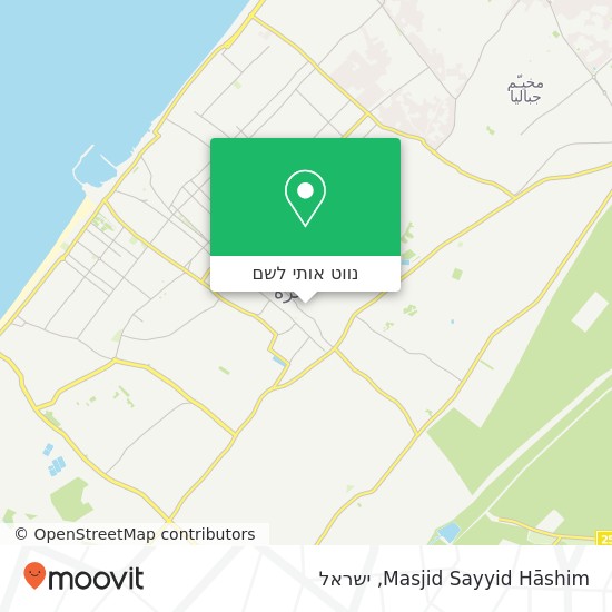 מפת Masjid Sayyid Hāshim
