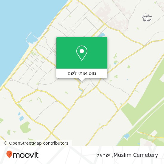 מפת Muslim Cemetery