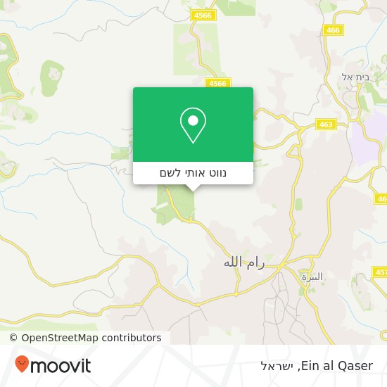 מפת Ein al Qaser