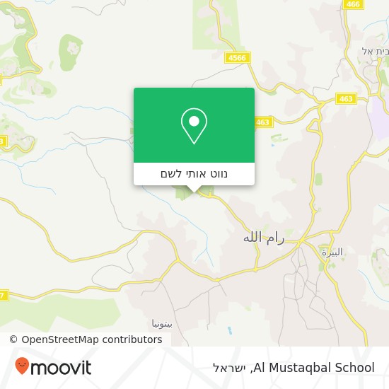 מפת Al Mustaqbal School