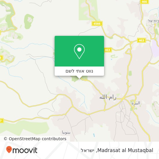 מפת Madrasat al Mustaqbal