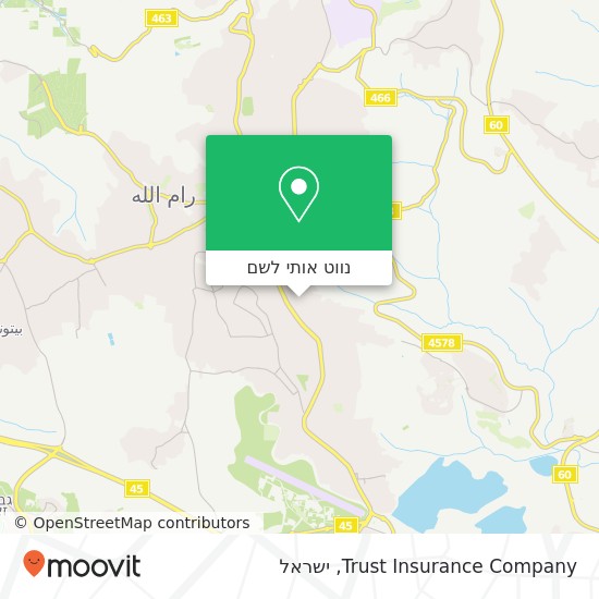 מפת Trust Insurance Company