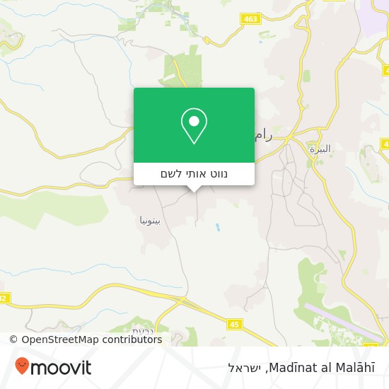 מפת Madīnat al Malāhī