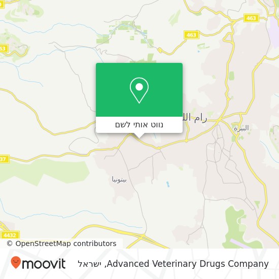 מפת Advanced Veterinary Drugs Company
