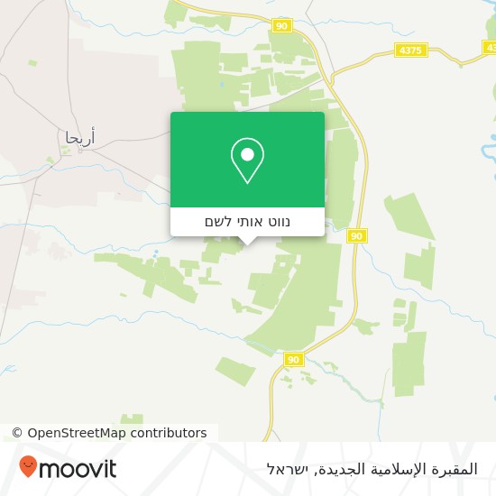 מפת المقبرة الإسلامية الجديدة