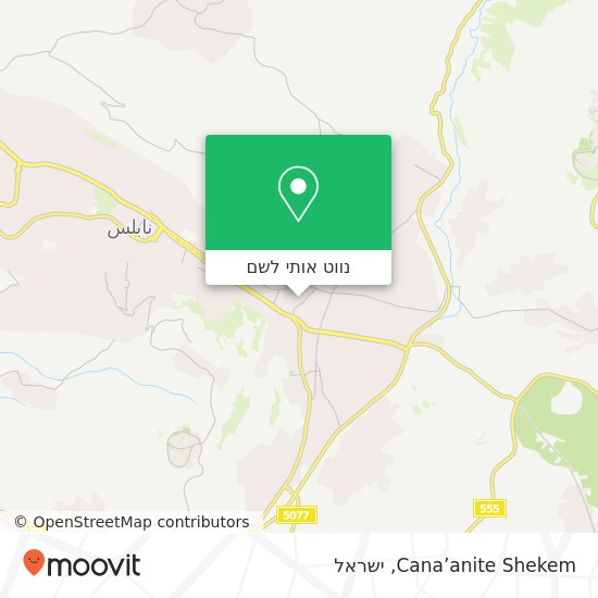 מפת Cana’anite Shekem