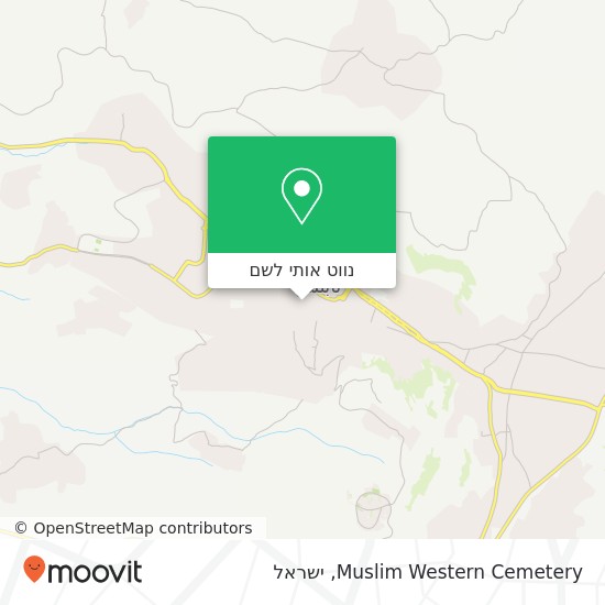 מפת Muslim Western Cemetery