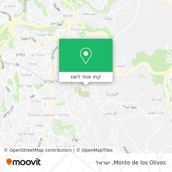מפת Monte de los Olivos