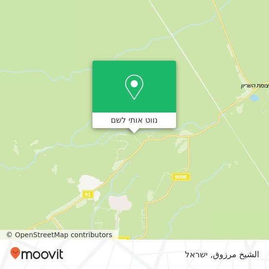 מפת الشيخ مرزوق