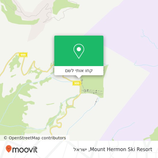 מפת Mount Hermon Ski Resort