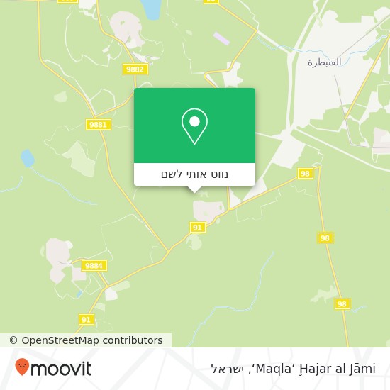 מפת Maqla‘ Ḩajar al Jāmi‘