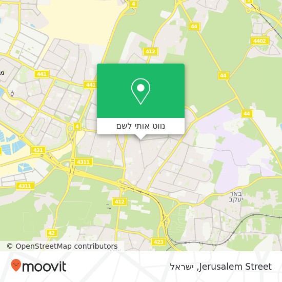 מפת Jerusalem Street