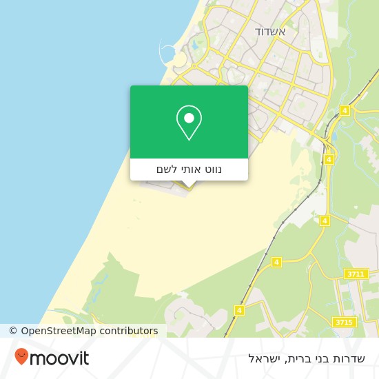 מפת שדרות בני ברית