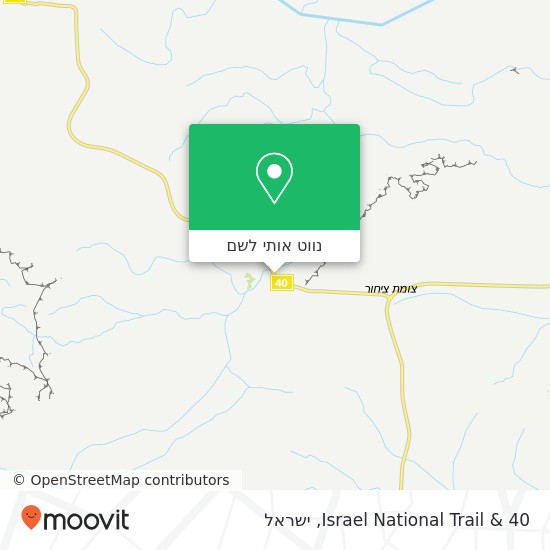 מפת 40 & Israel National Trail
