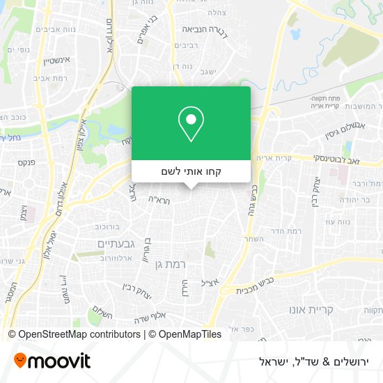 מפת ירושלים & שד"ל