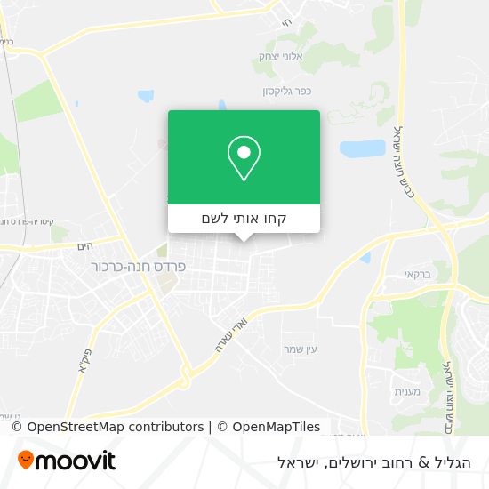 מפת הגליל & רחוב ירושלים