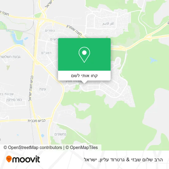 מפת הרב שלום שבזי & גרטרוד עליון
