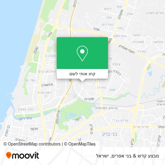 מפת מבצע קדש & בני אפרים