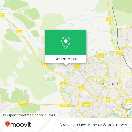 מפת אפרים לוזון & אבשלום פיינברג