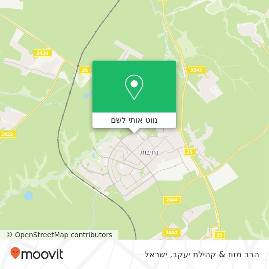 מפת הרב מזוז & קהילת יעקב