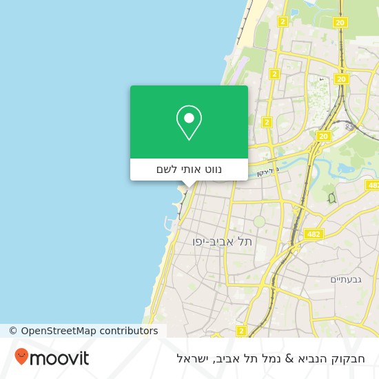 מפת חבקוק הנביא & נמל תל אביב