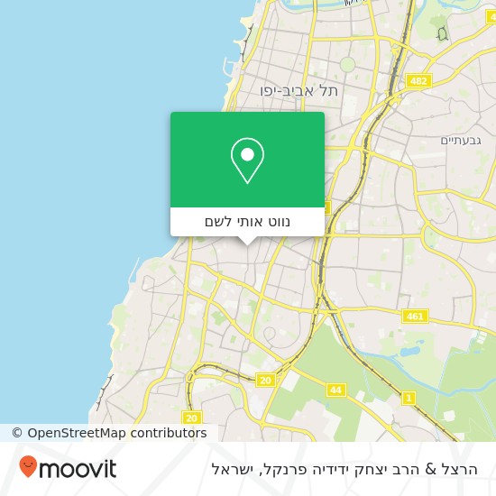 מפת הרצל & הרב יצחק ידידיה פרנקל