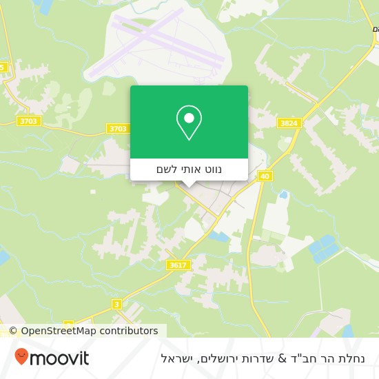 מפת נחלת הר חב"ד & שדרות ירושלים