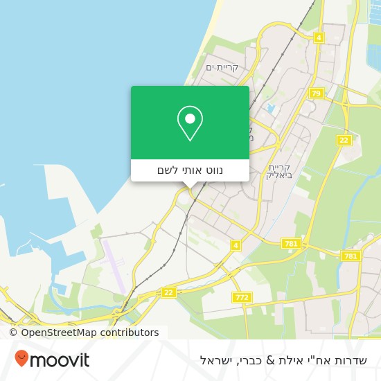 מפת שדרות אח"י אילת & כברי