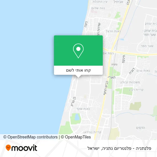 מפת פלנתניה - פלנטריום נתניה