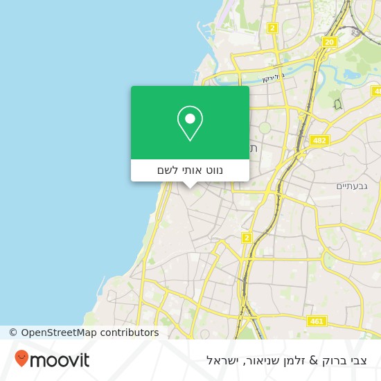 מפת צבי ברוק & זלמן שניאור