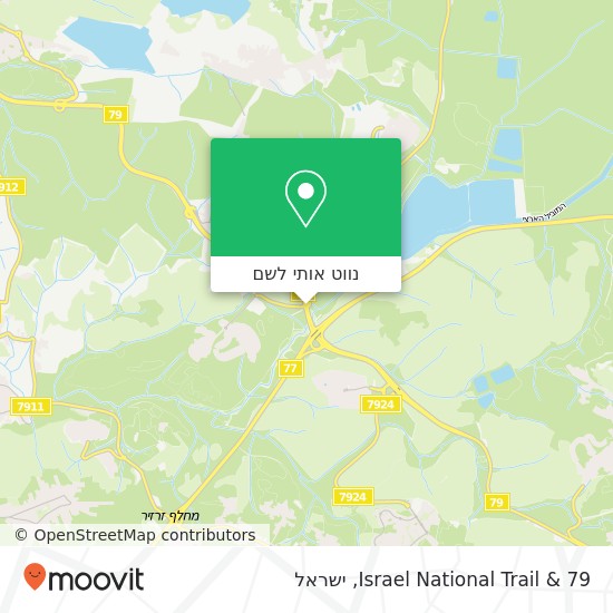 מפת Israel National Trail & 79