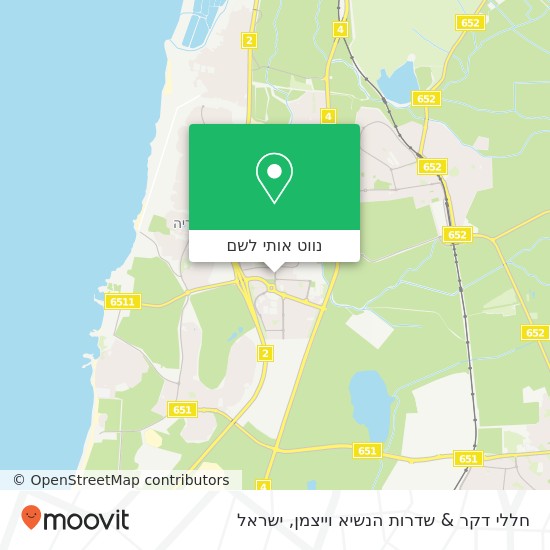 מפת חללי דקר & שדרות הנשיא וייצמן