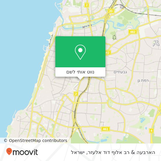 מפת הארבעה & רב אלוף דוד אלעזר