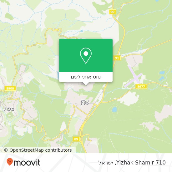 מפת Yizhak Shamir 710