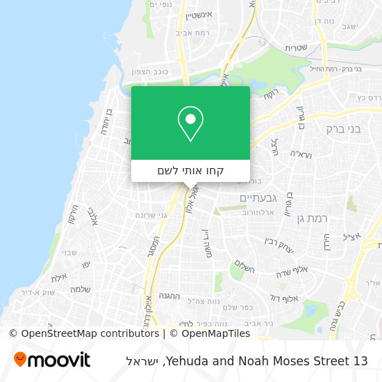מפת Yehuda and Noah Moses Street 13