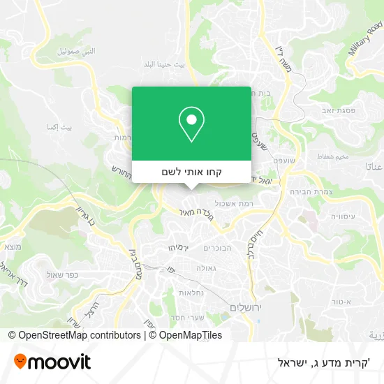 מפת 'קרית מדע ג