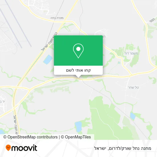 מפת מחנה נחל שורק/לדרום