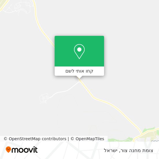 מפת צומת מחנה צור